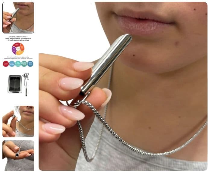 Mindful Breathing Unisex Necklace